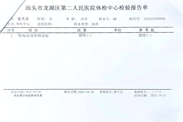 2022.10.28获得术前三项