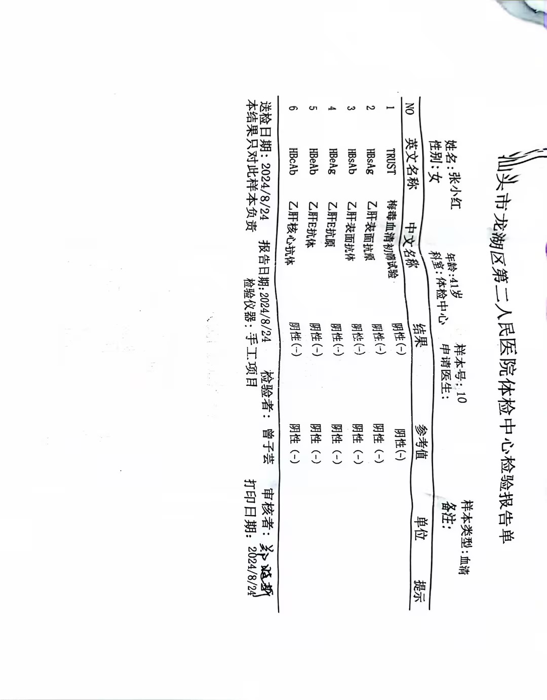 2024.8获得术前三项