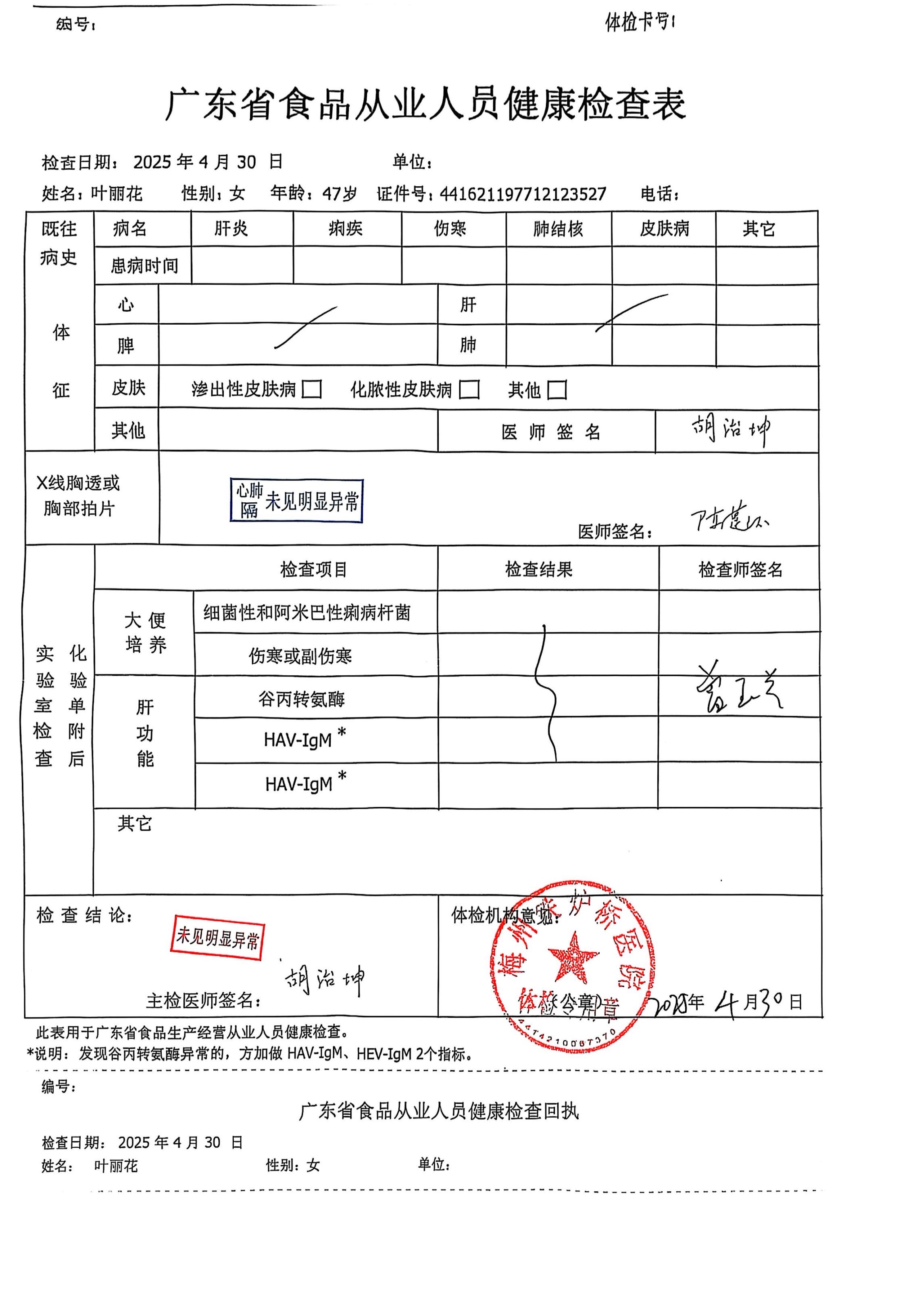 获得月嫂健康证